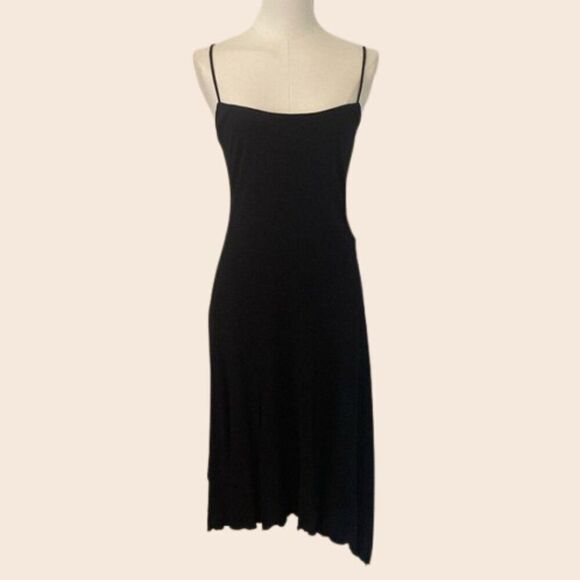 Vintage 90's Dina Bar-el Lettuce Hem Dress Size Medium - Picture 1 of 16